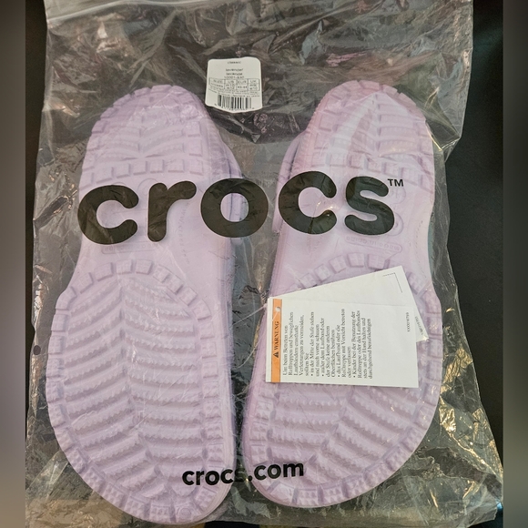 CROCS LAVENDER UNISEX MEN'S SIZE 10 & WOMEN'S SIZE 12 - Picture 4 of 7
